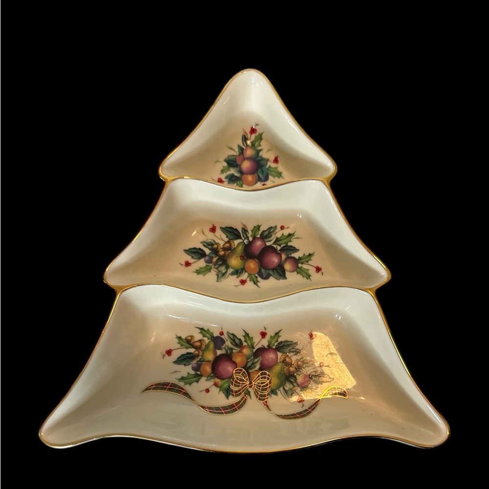 Lenox Holiday Tartan Collection 3 Divided section Dish (R 3 110125)